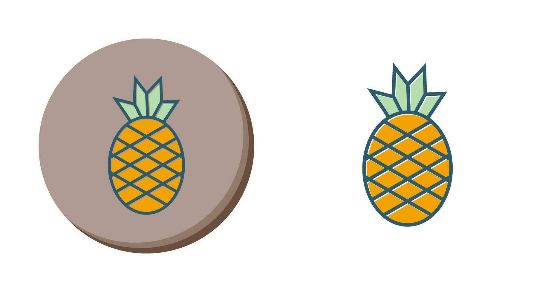 icono de vector de piña