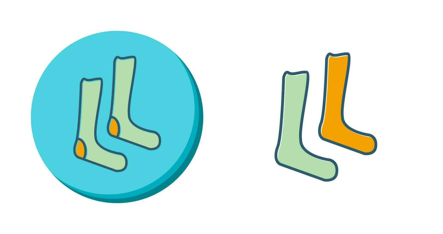 Pair of Socks Vector Icon