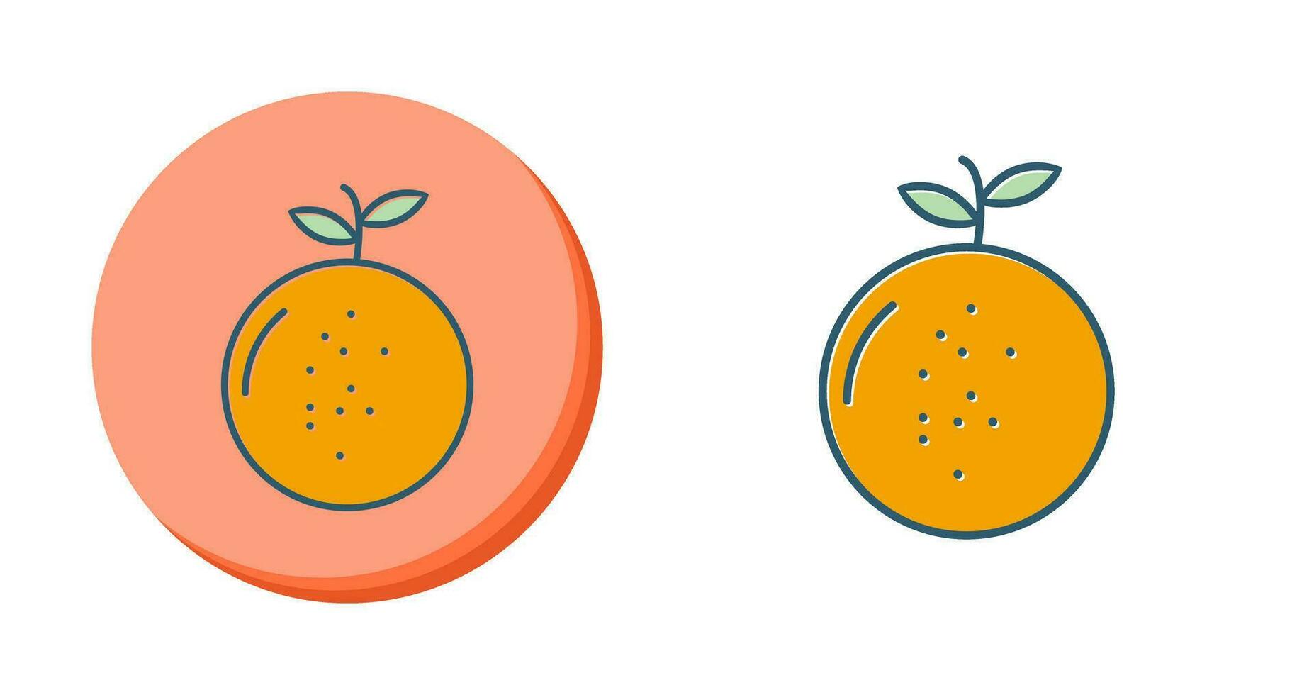 icono de vector de mandarina