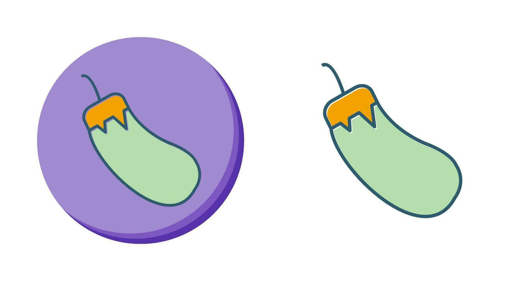 Eggplant Vector Icon