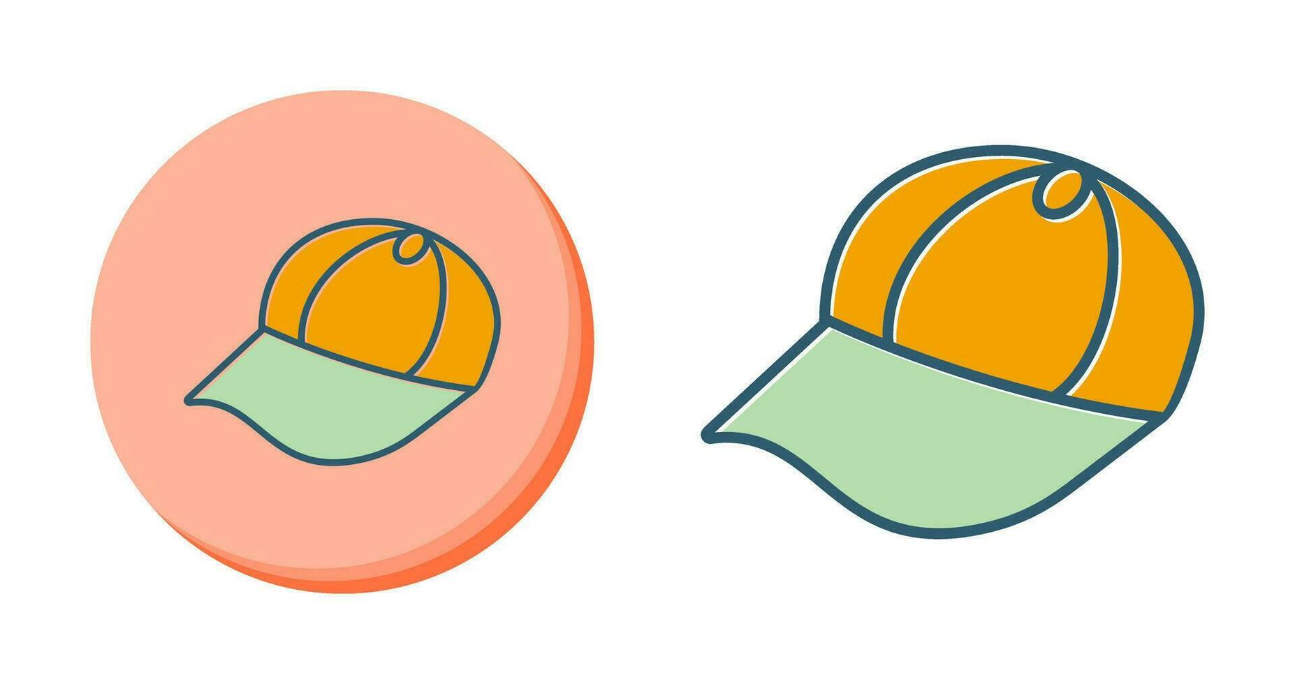 icono de vector de gorra de verano