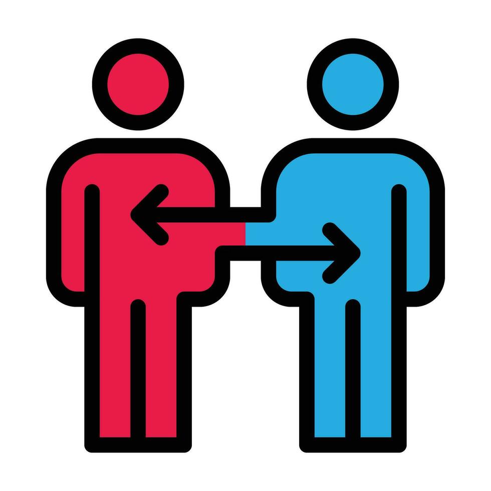 cooperation icon vector illustration, teamwork, businessman