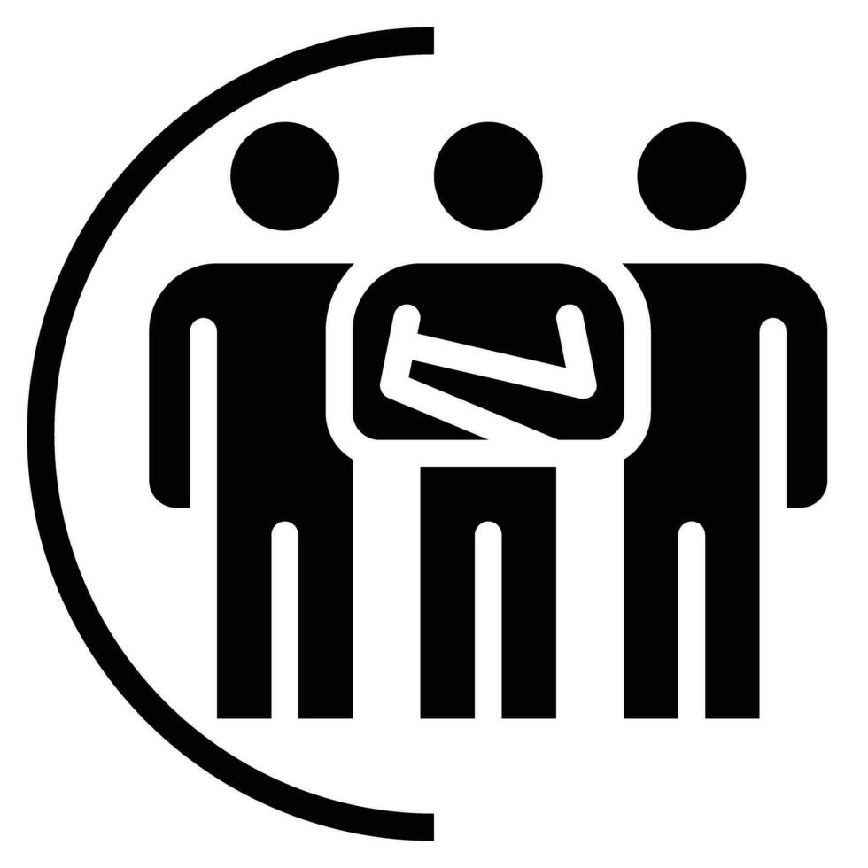people team icon, team, leader, group vector
