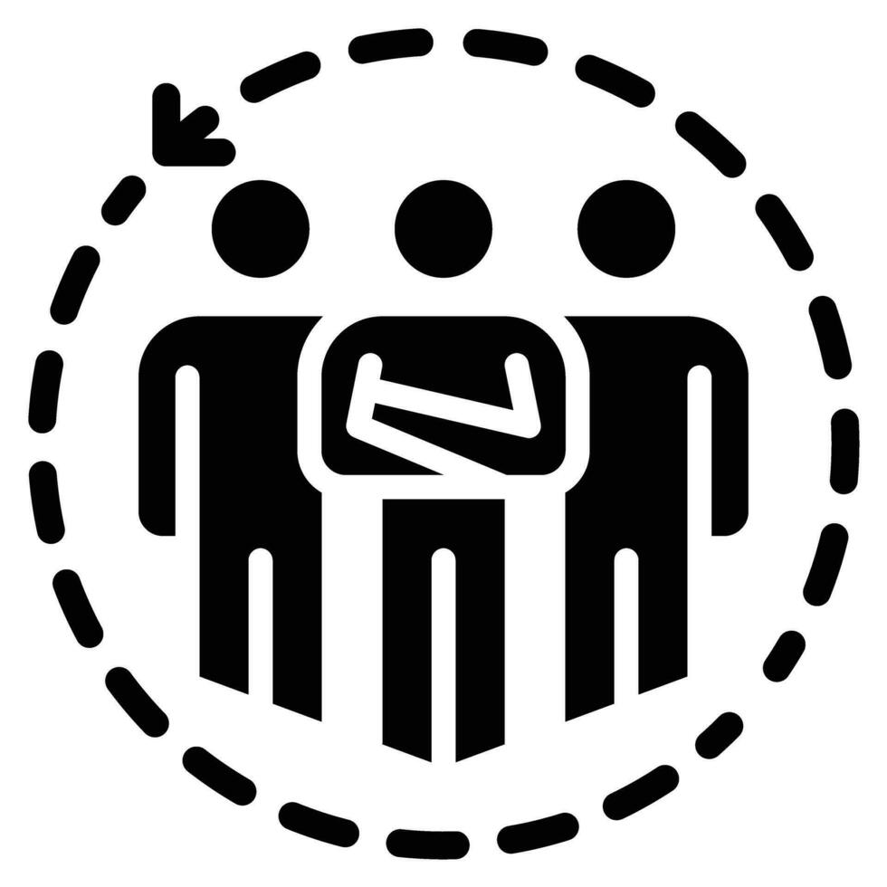 people team icon, team, leader, group vector
