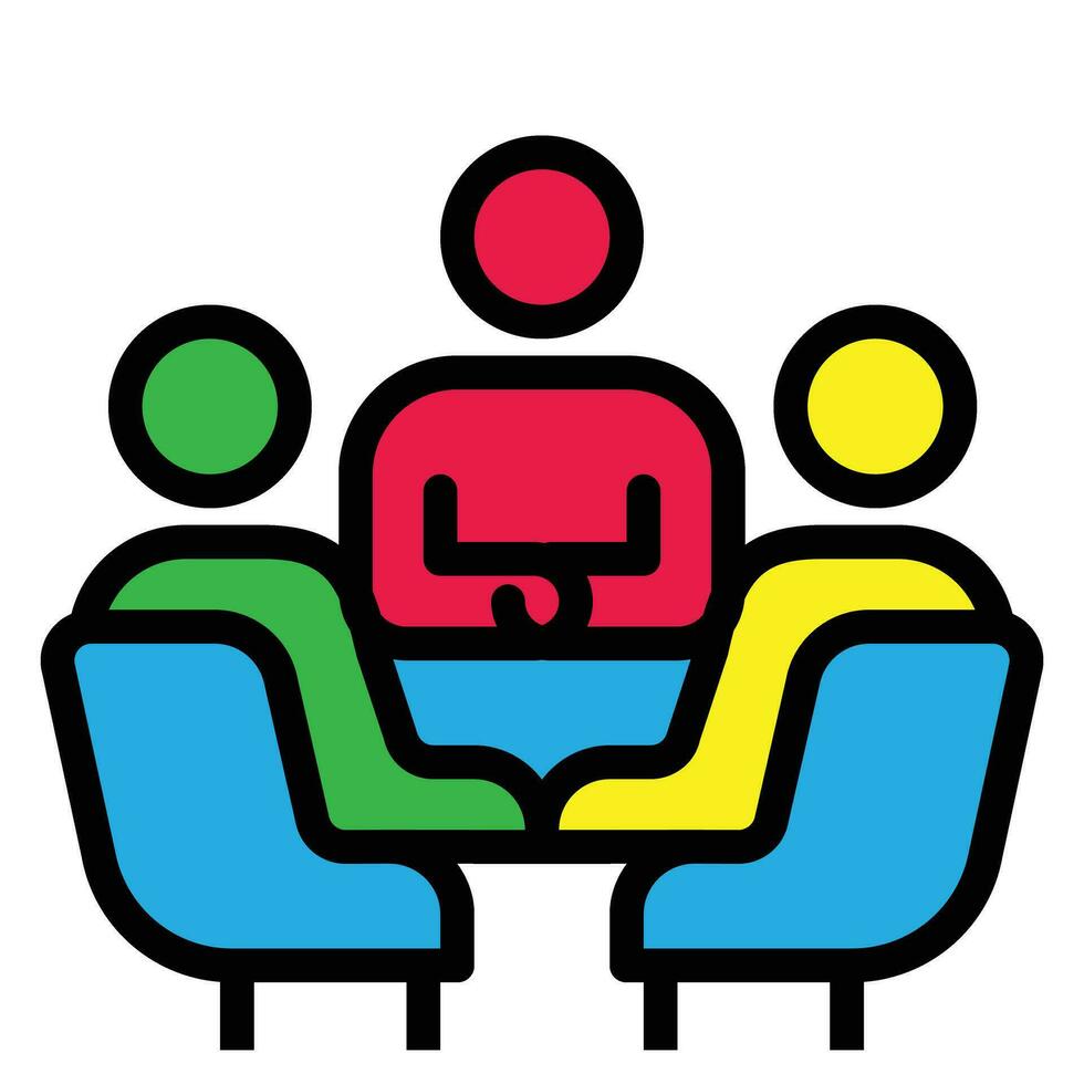 meet icon vector illustration, teamwork, businessman