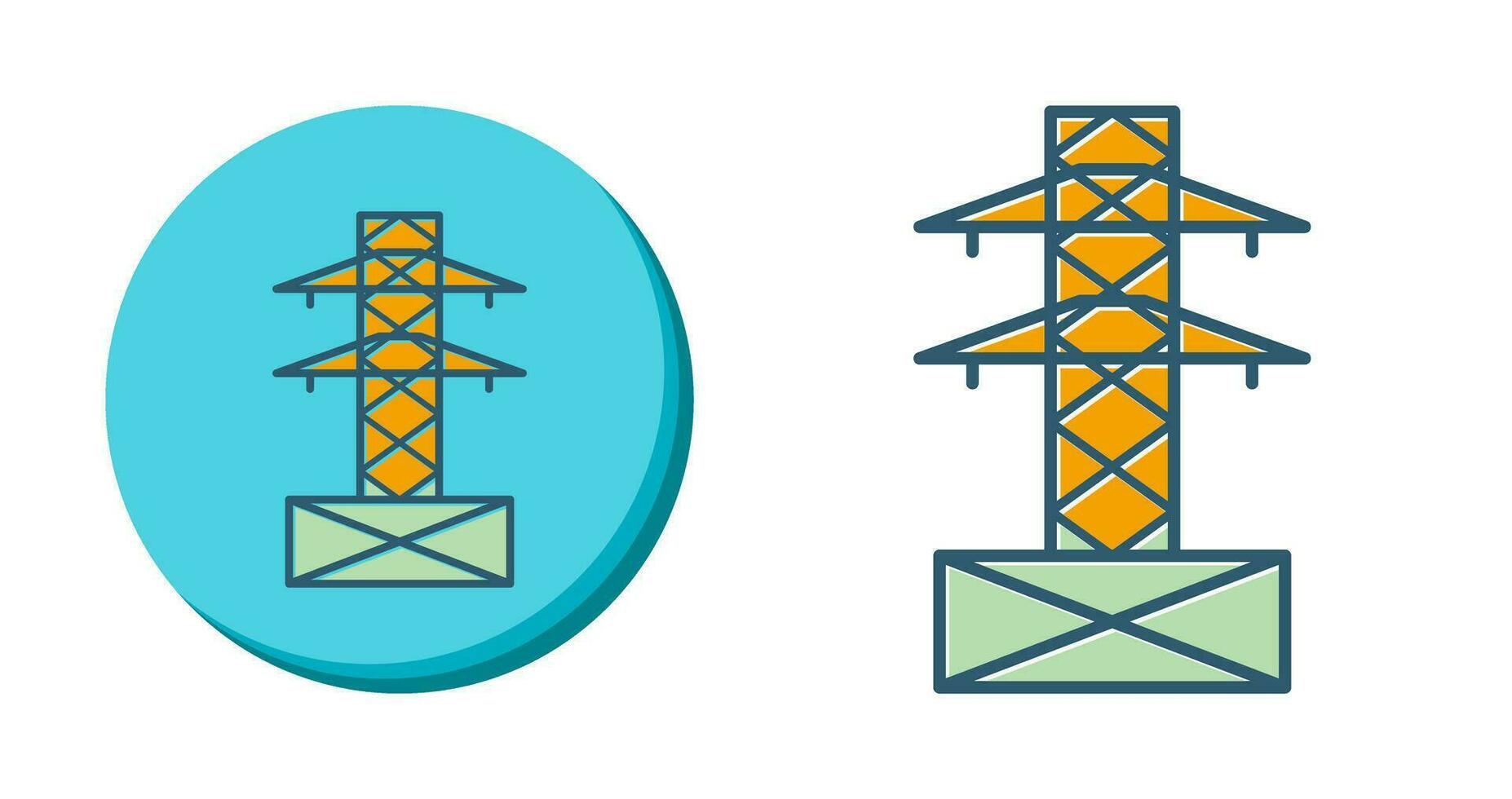 icono de vector de torre de electricidad