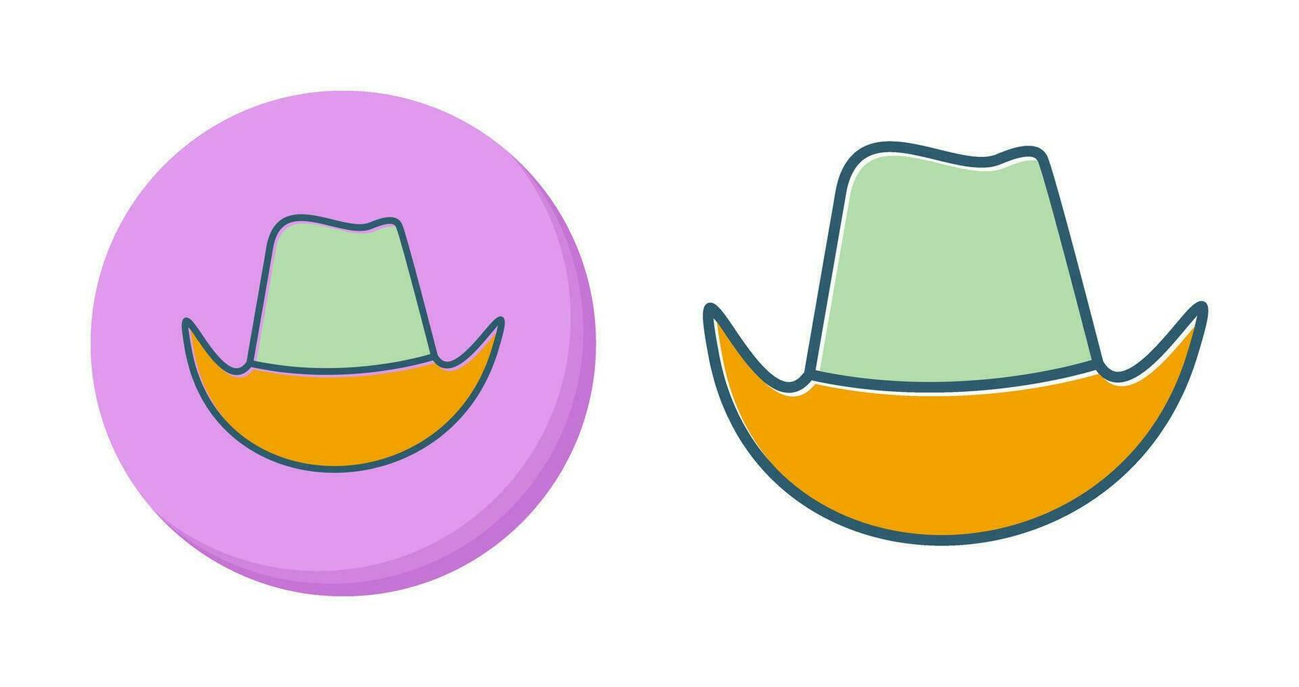 icono de vector de sombrero de vaquero