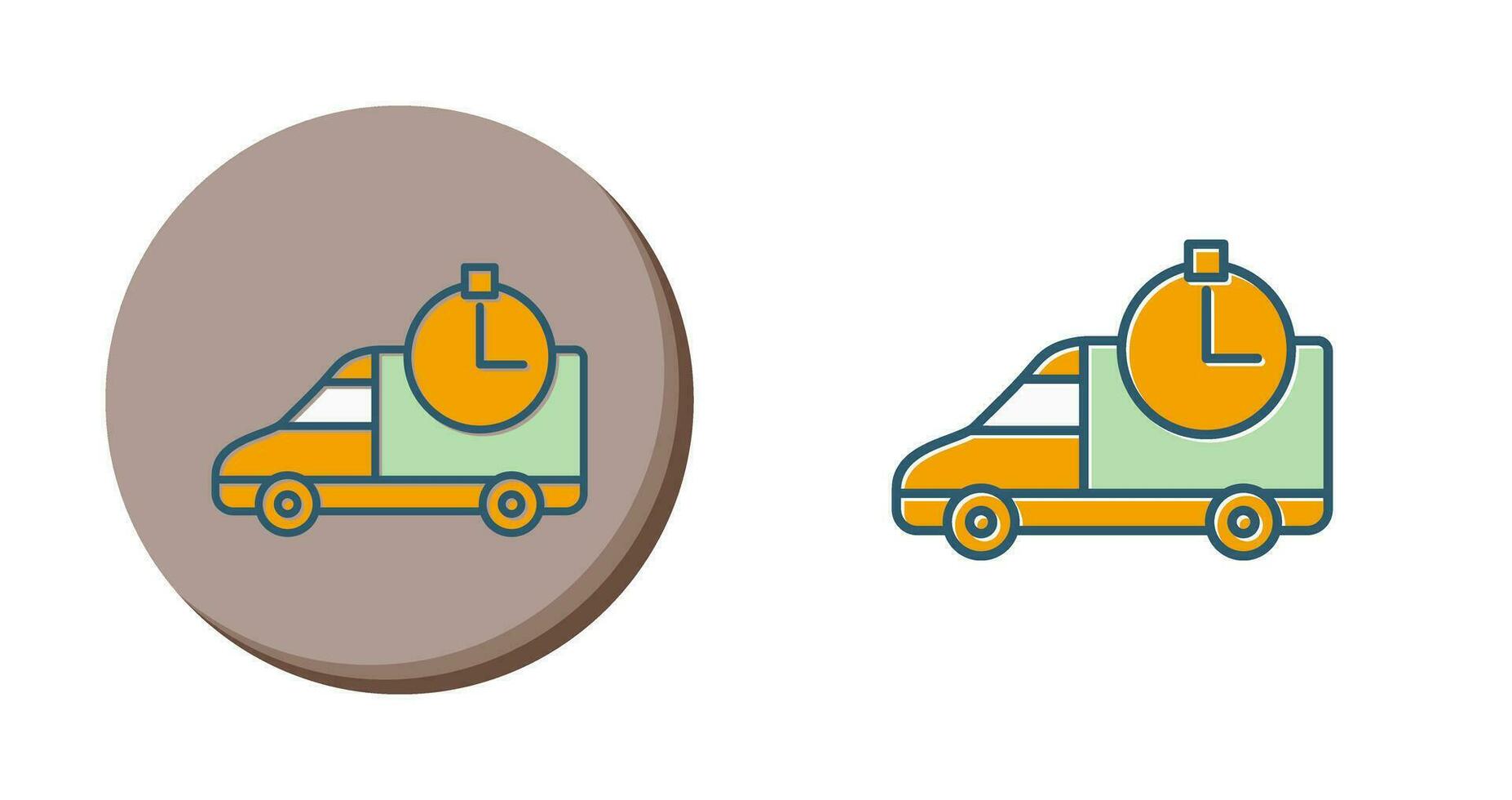 Time Based Delivery Vector Icon