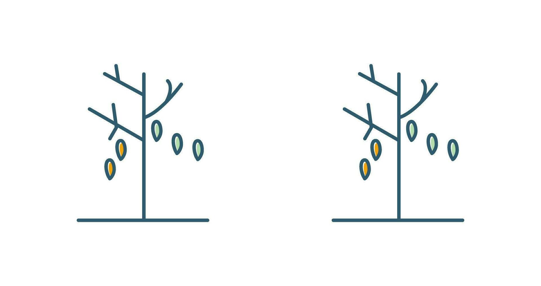 Leaves in Wind Vector Icon