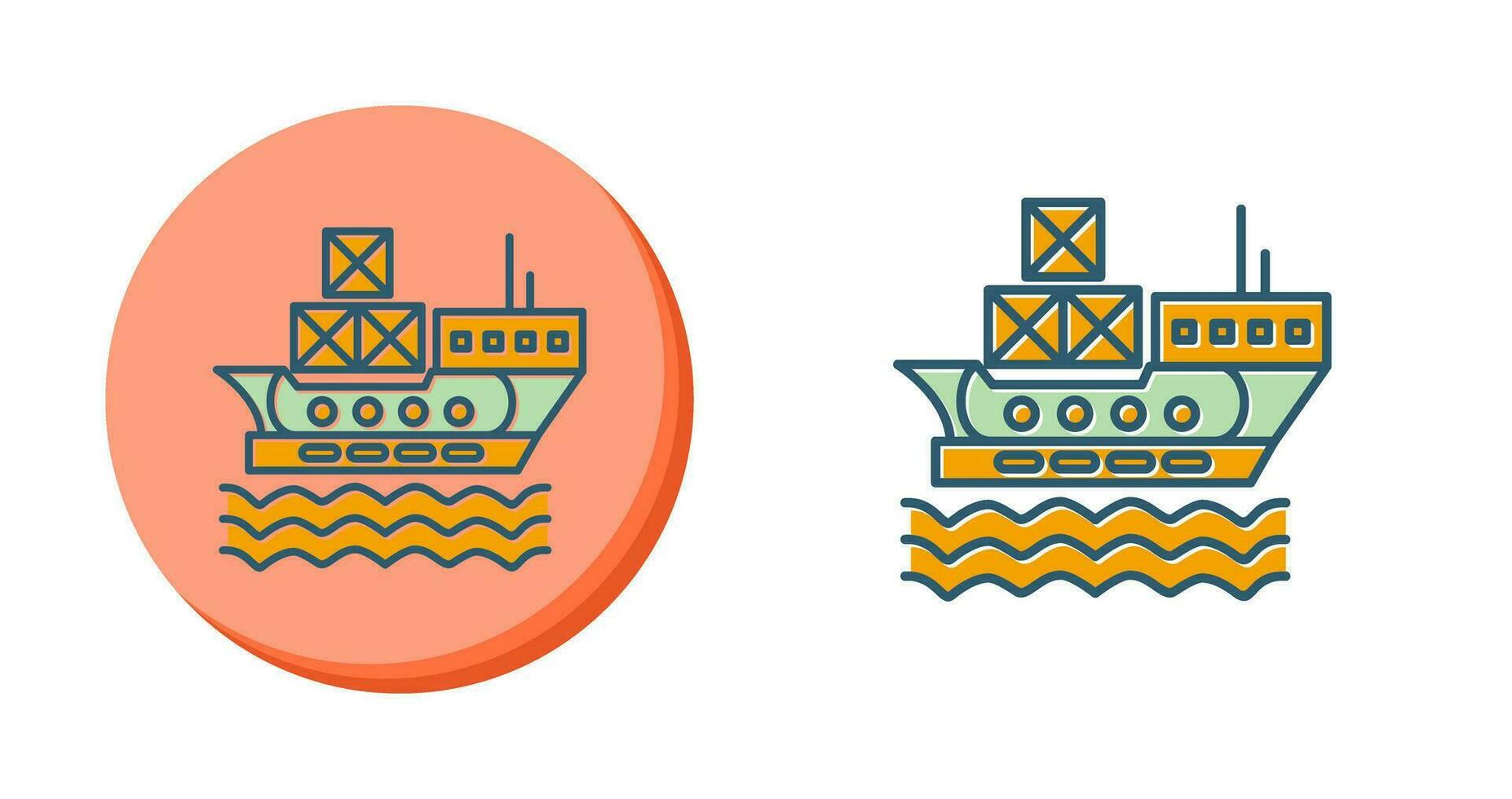 Delivery via Shipping Vector Icon