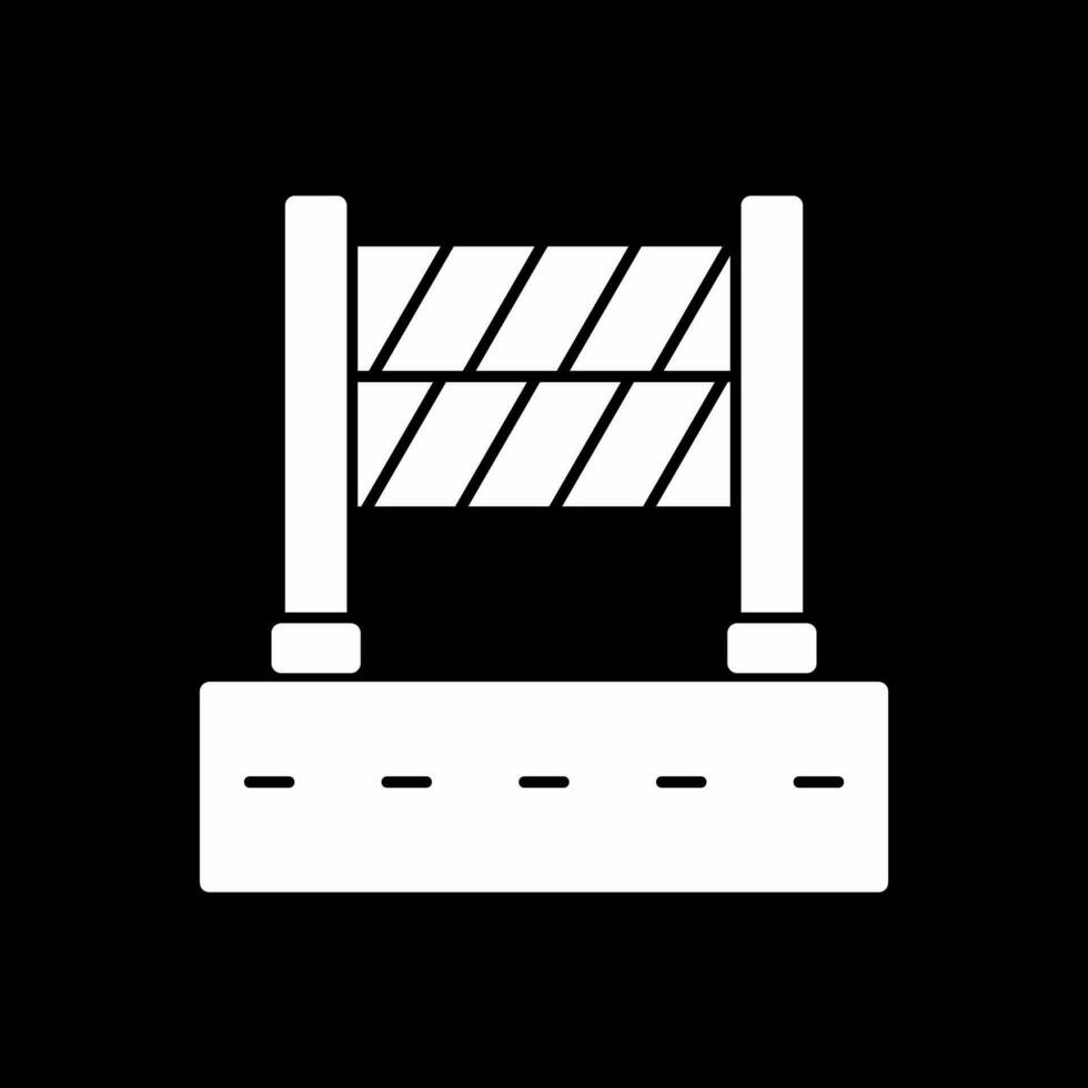 Road Block Vector Icon Design