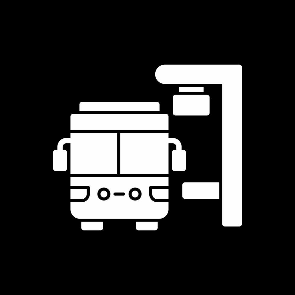 autobús detener vector icono diseño