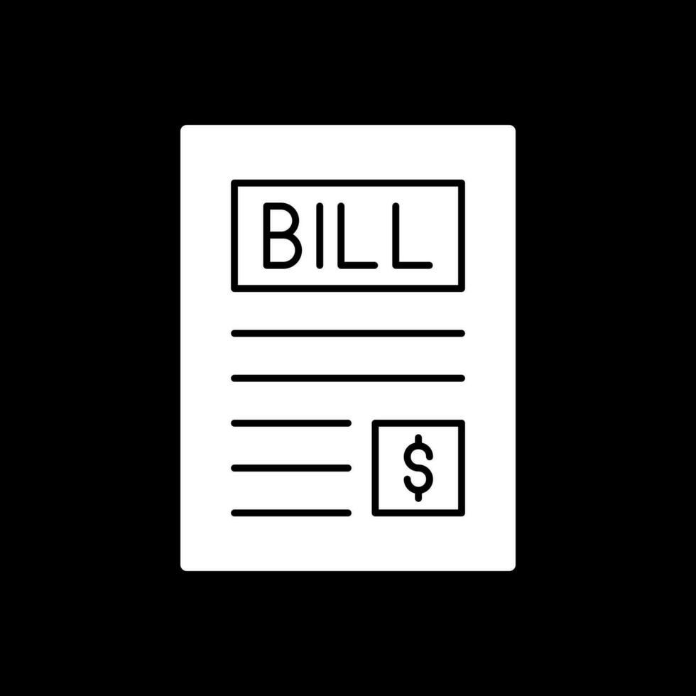 Bill Vector Icon Design