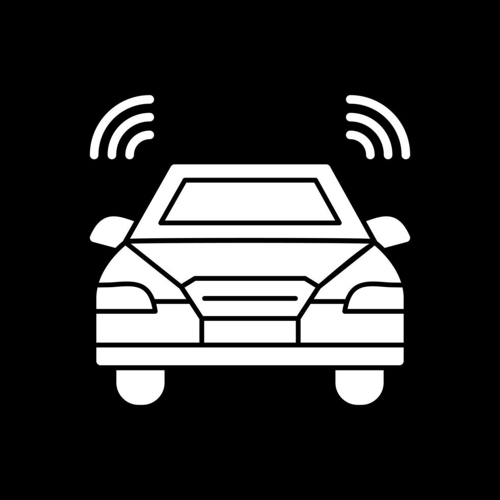 Autonomous car Vector Icon Design