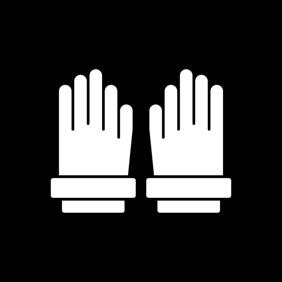 guantes, vector, icono, diseño vector