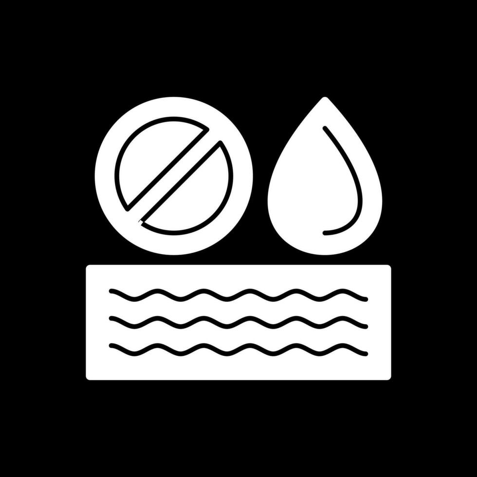 No Water Vector Icon Design
