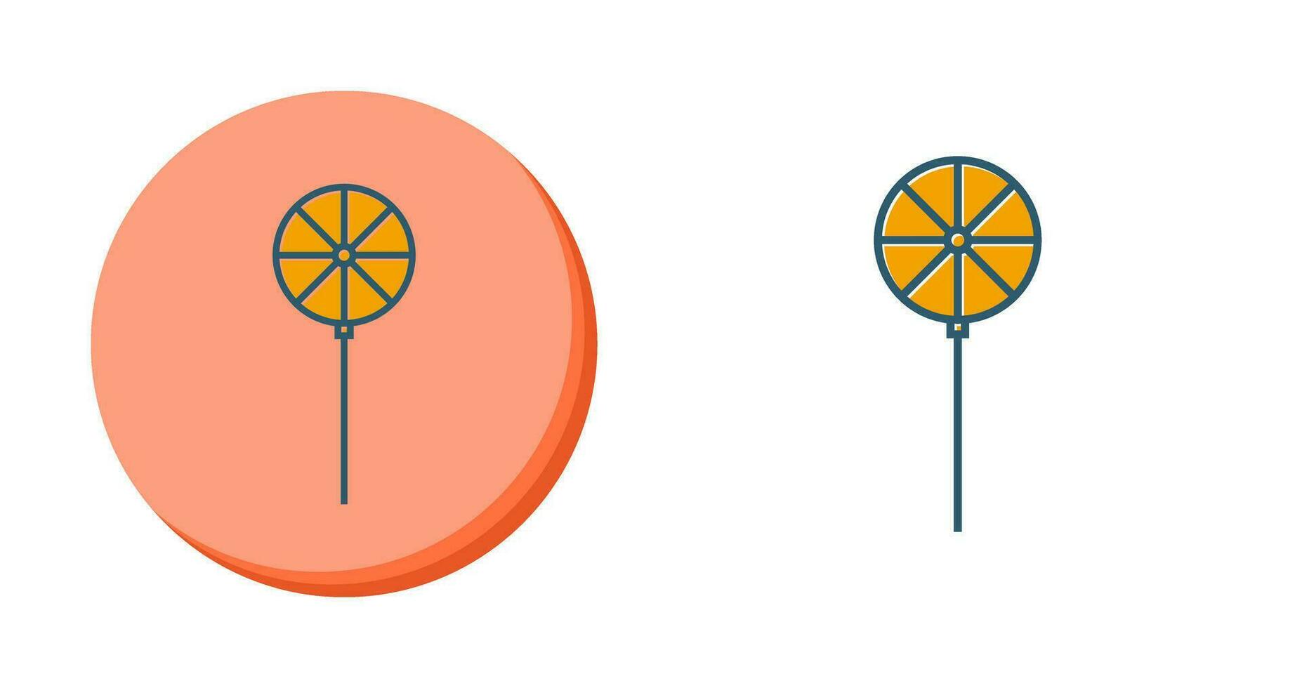 Pin Wheel Vector Icon