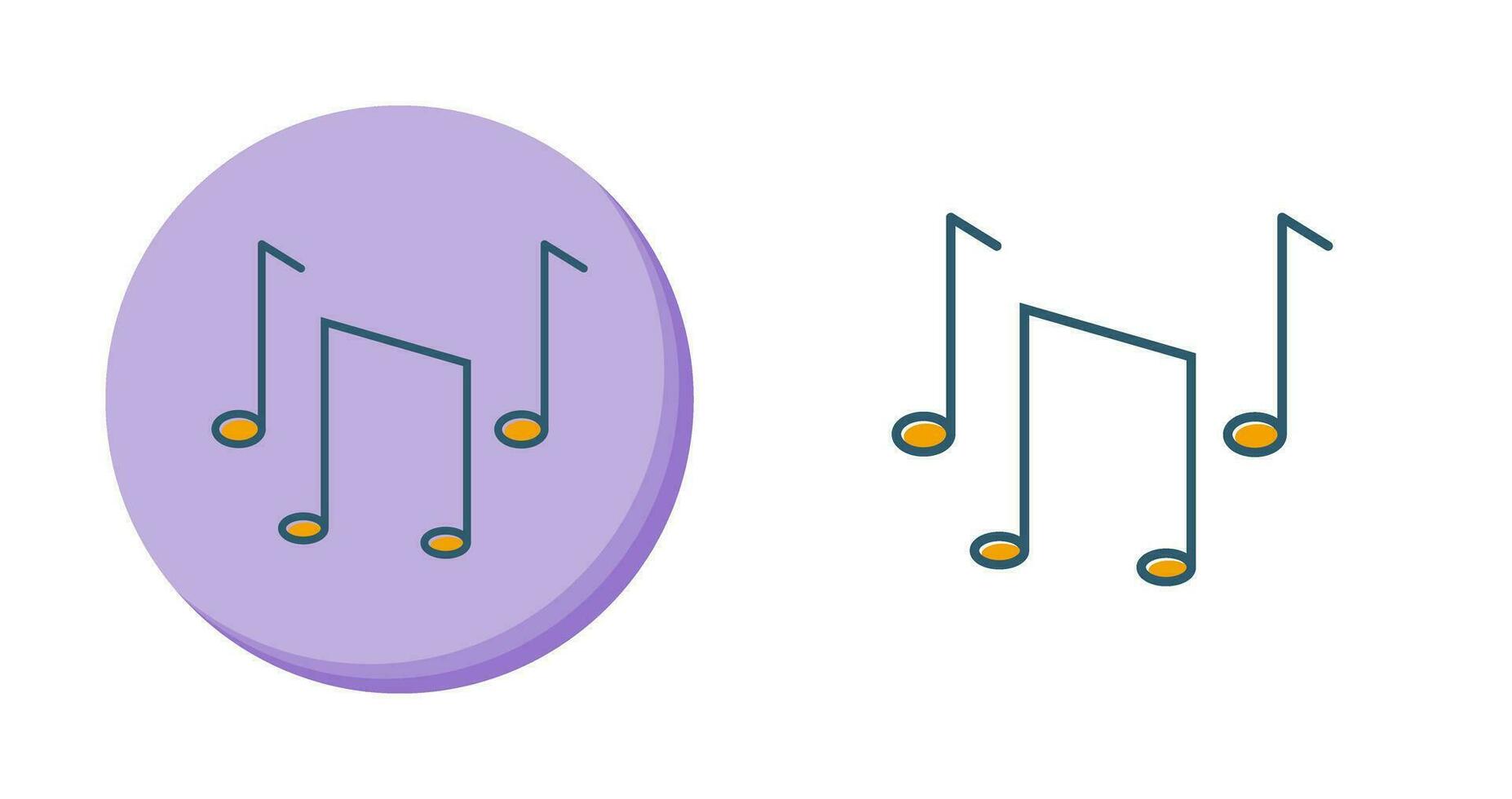 Musical Notes Vector Icon
