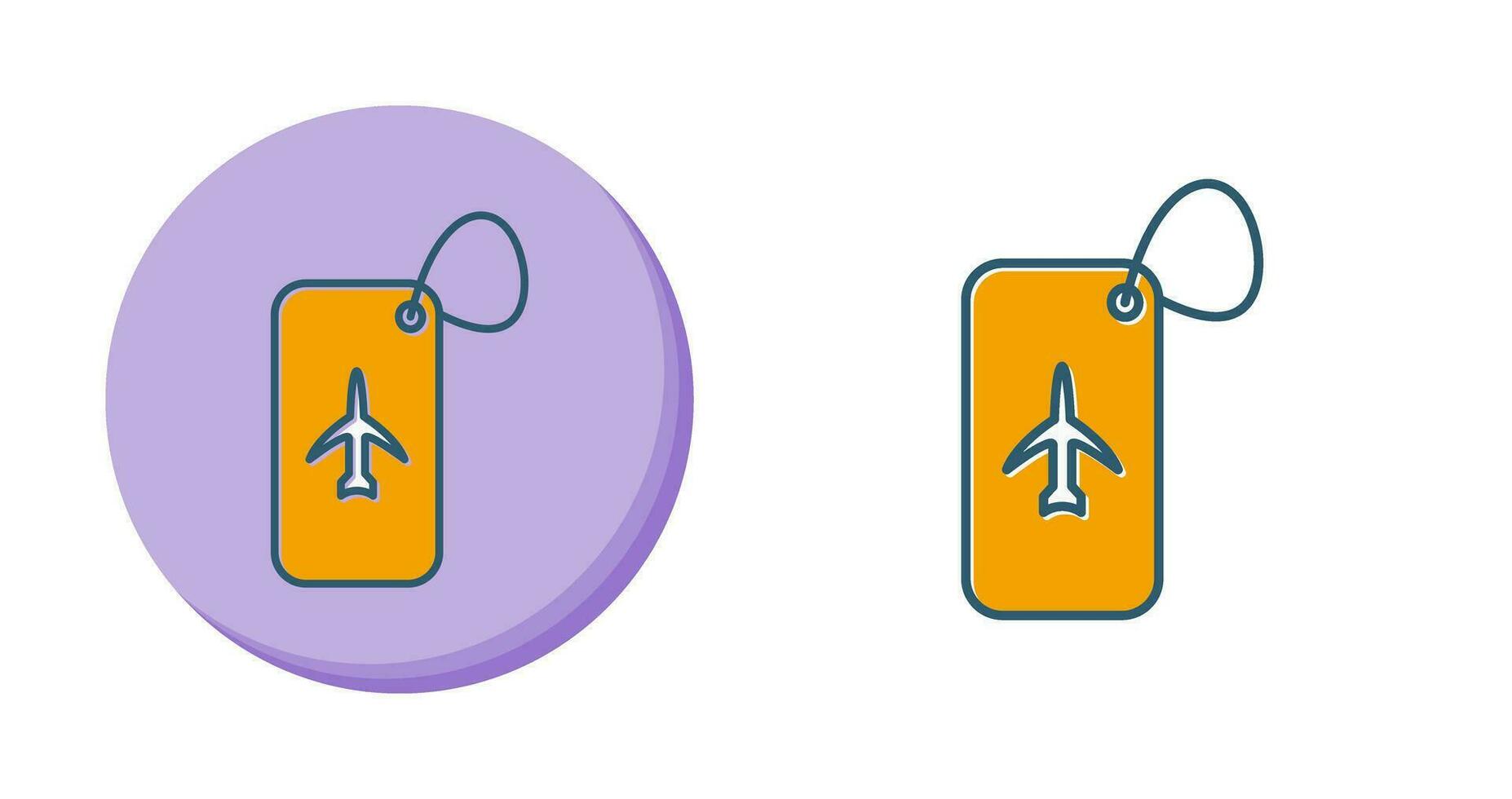 Luggage Tag Vector Icon