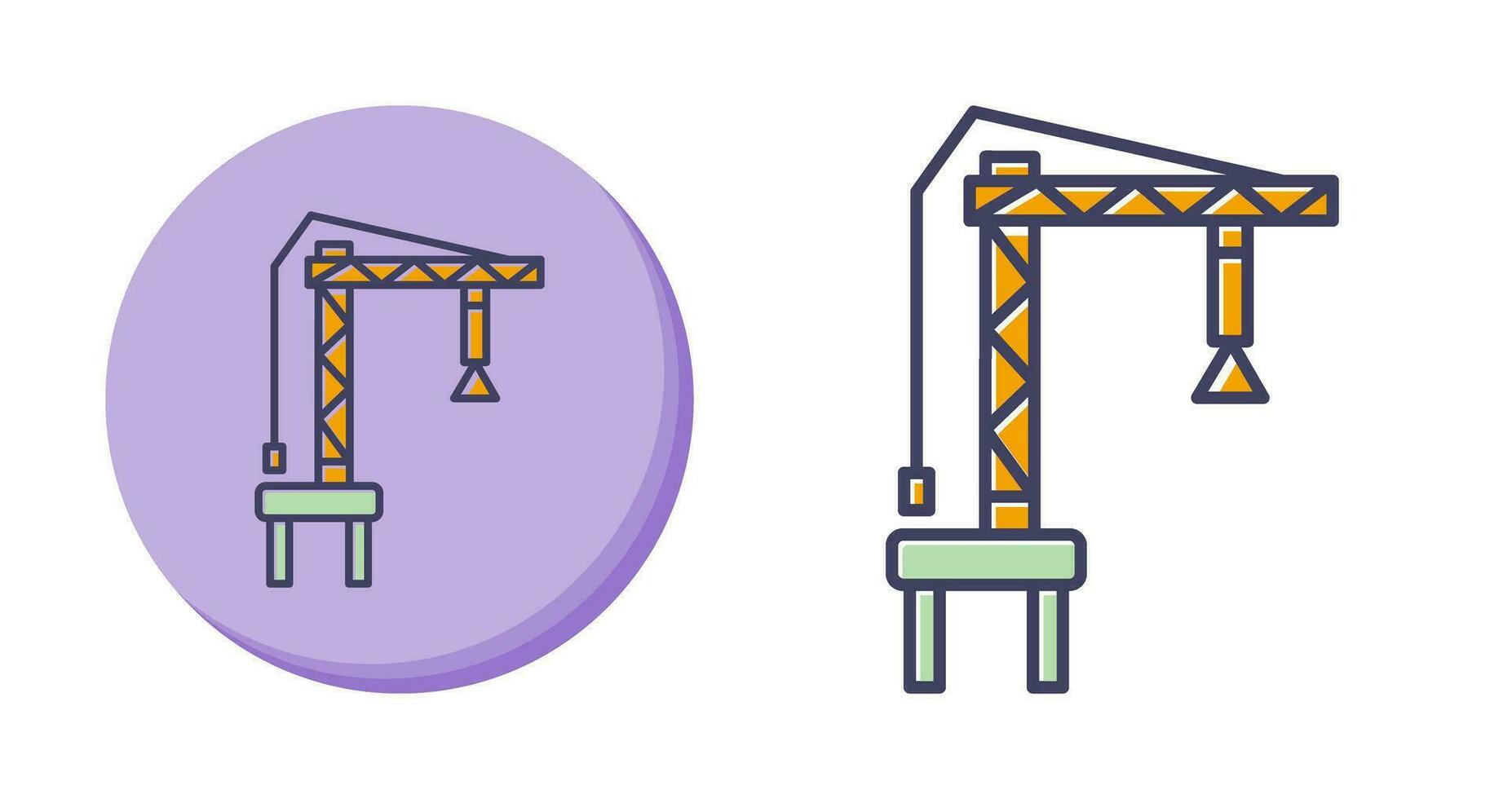 Harbor Crane Vector Icon