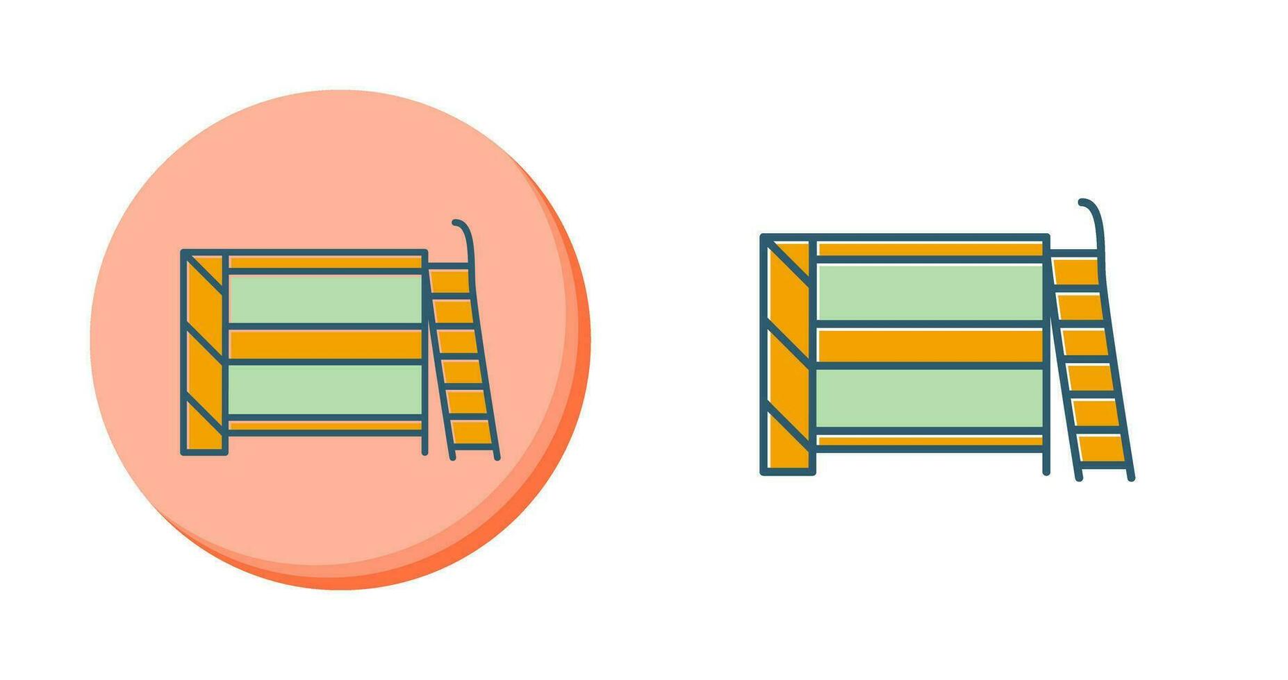 Bunk bed Vector Icon