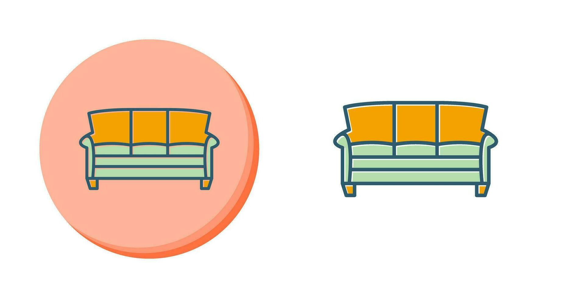 Large Sofa Vector Icon