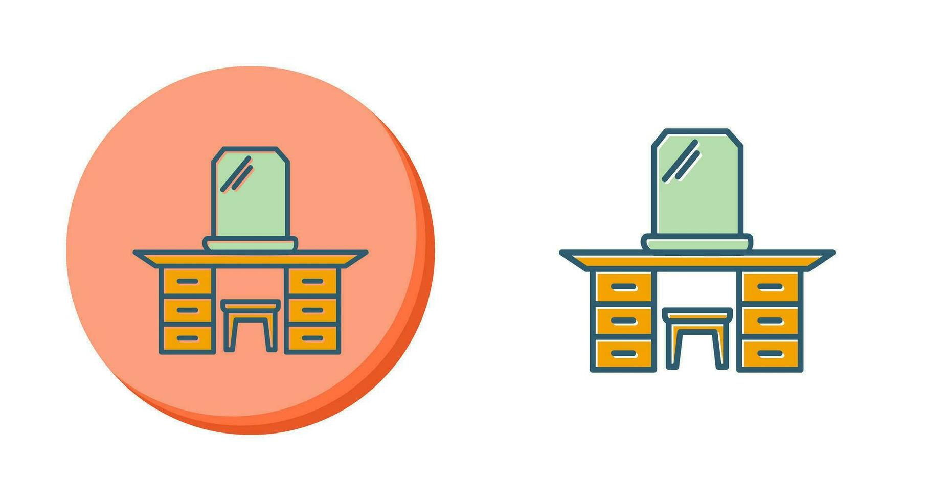 Dressing Table Vector Icon