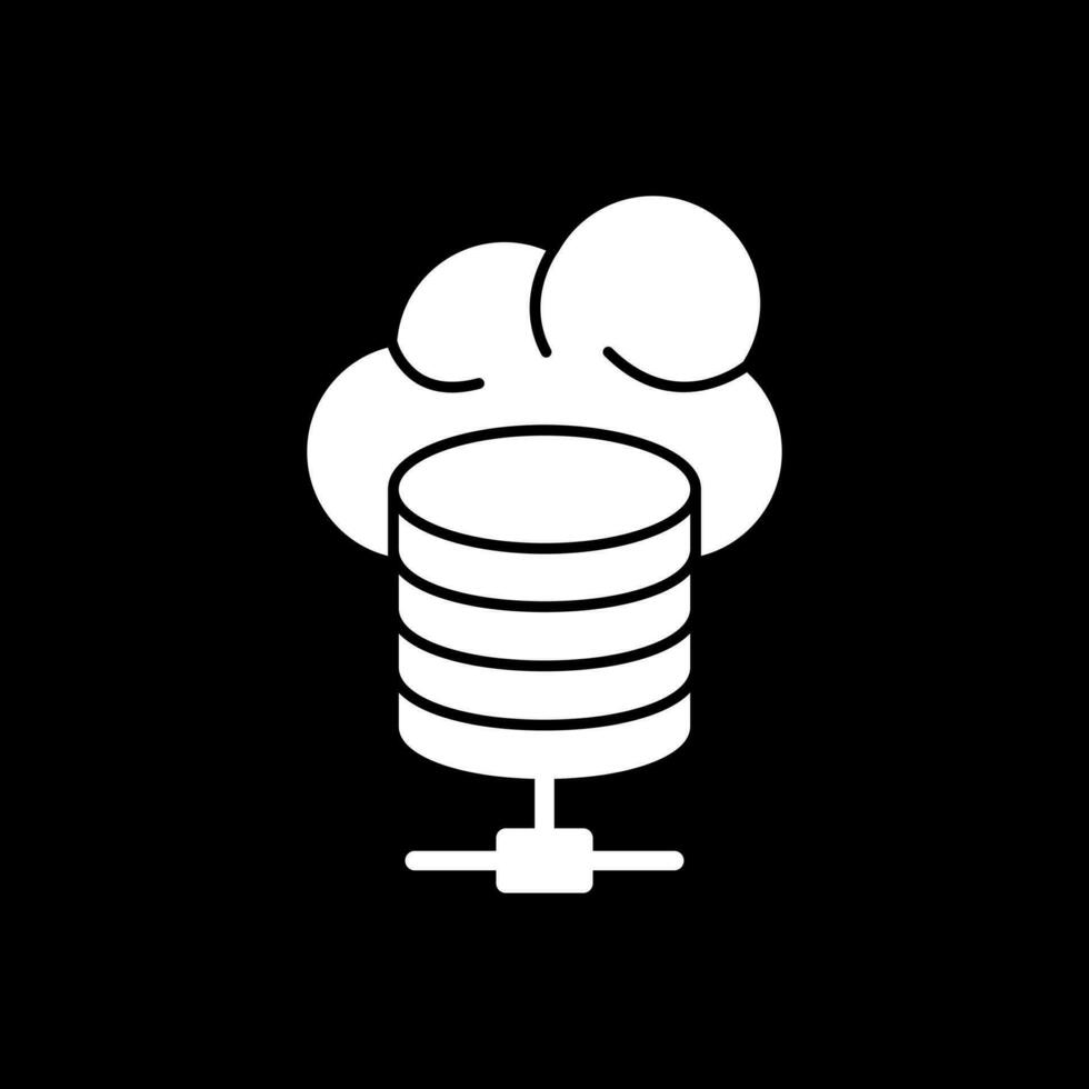 Cloud database Vector Icon Design