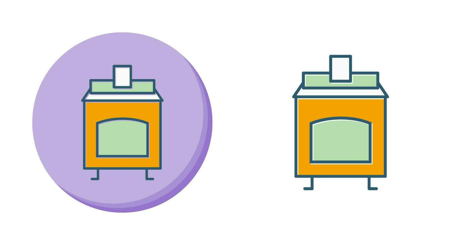 icono de vector de horno de carbón