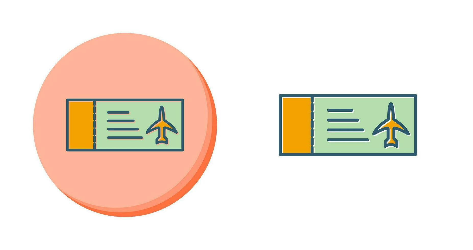 Plane Tickets Vector Icon