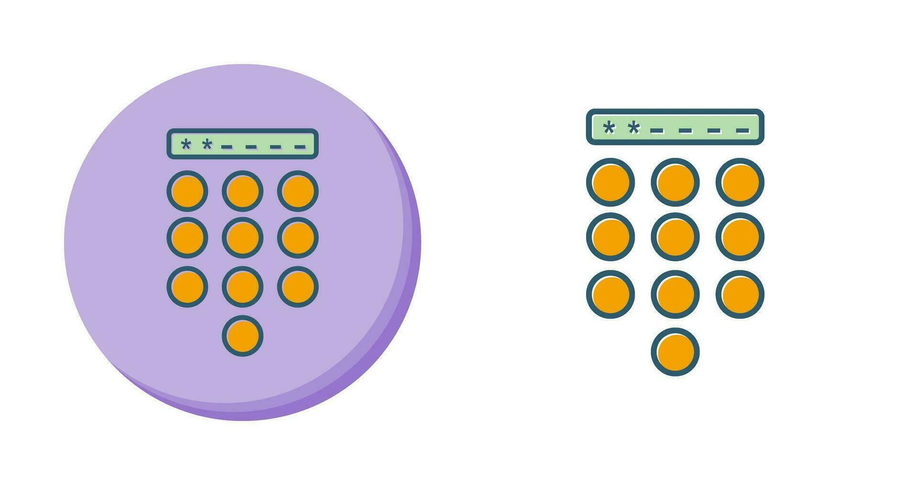 Passcode Lock Vector Icon