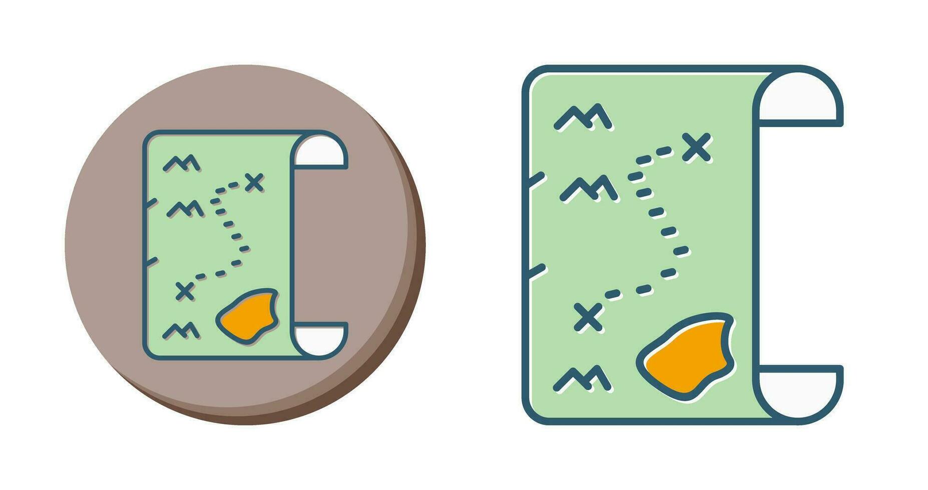 Pirate Map Vector Icon