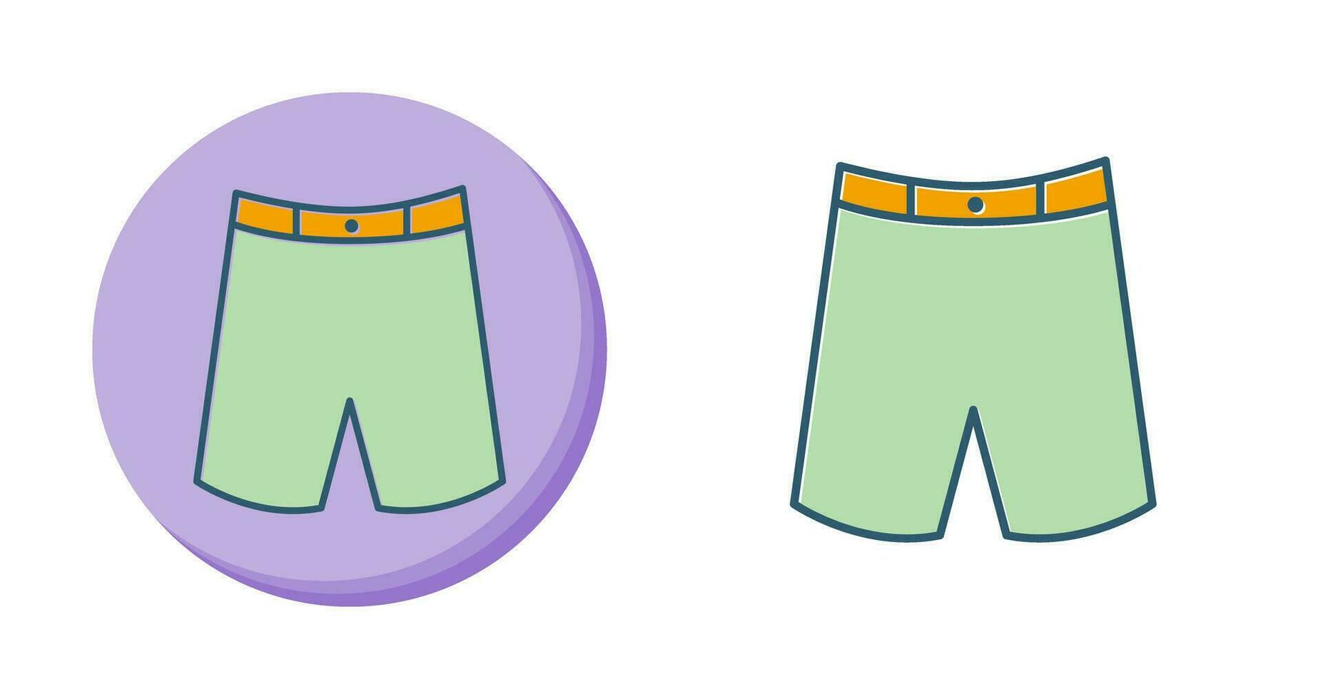 icono de vector de pantalones cortos