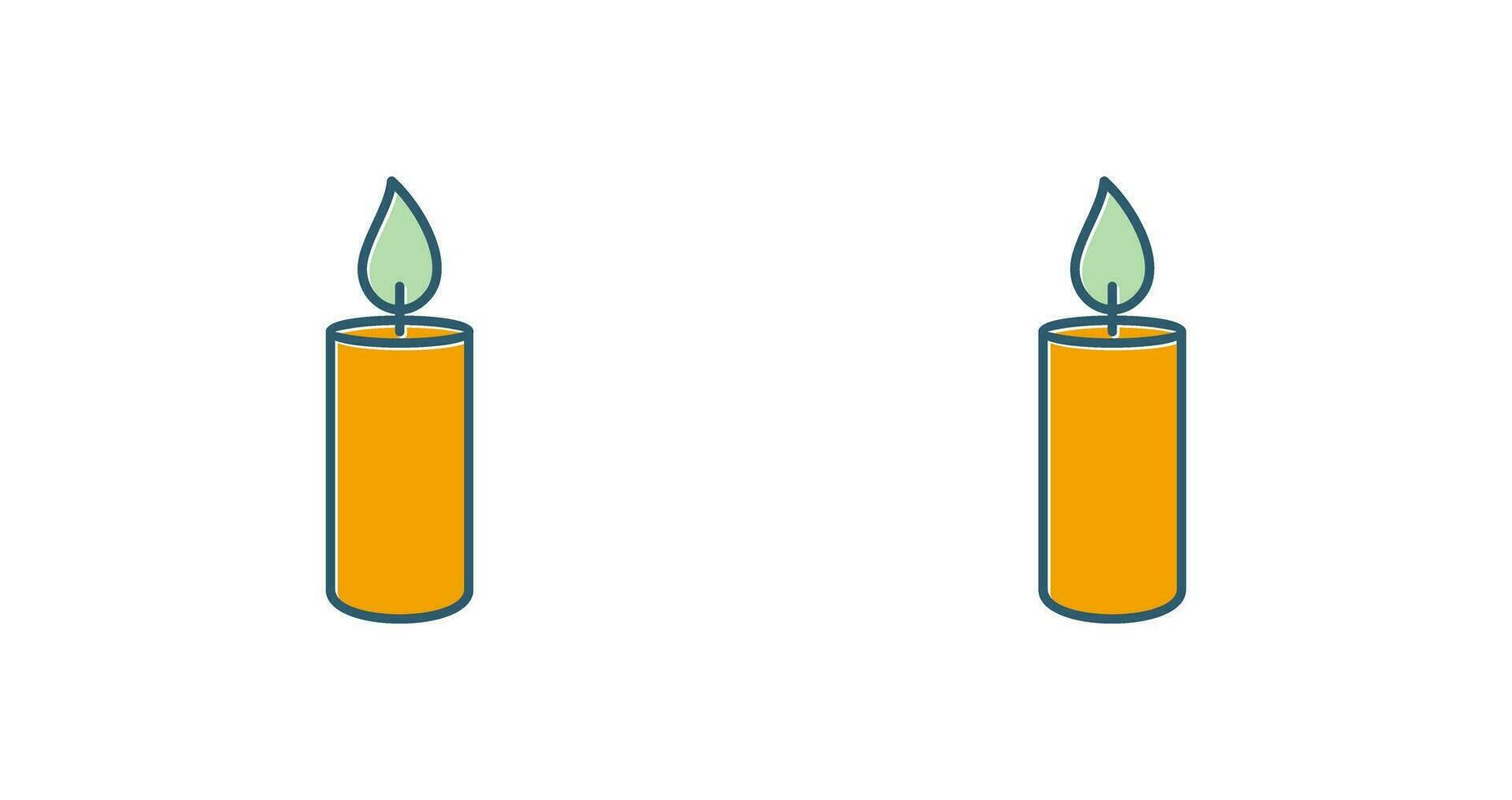 Lit Candle Vector Icon