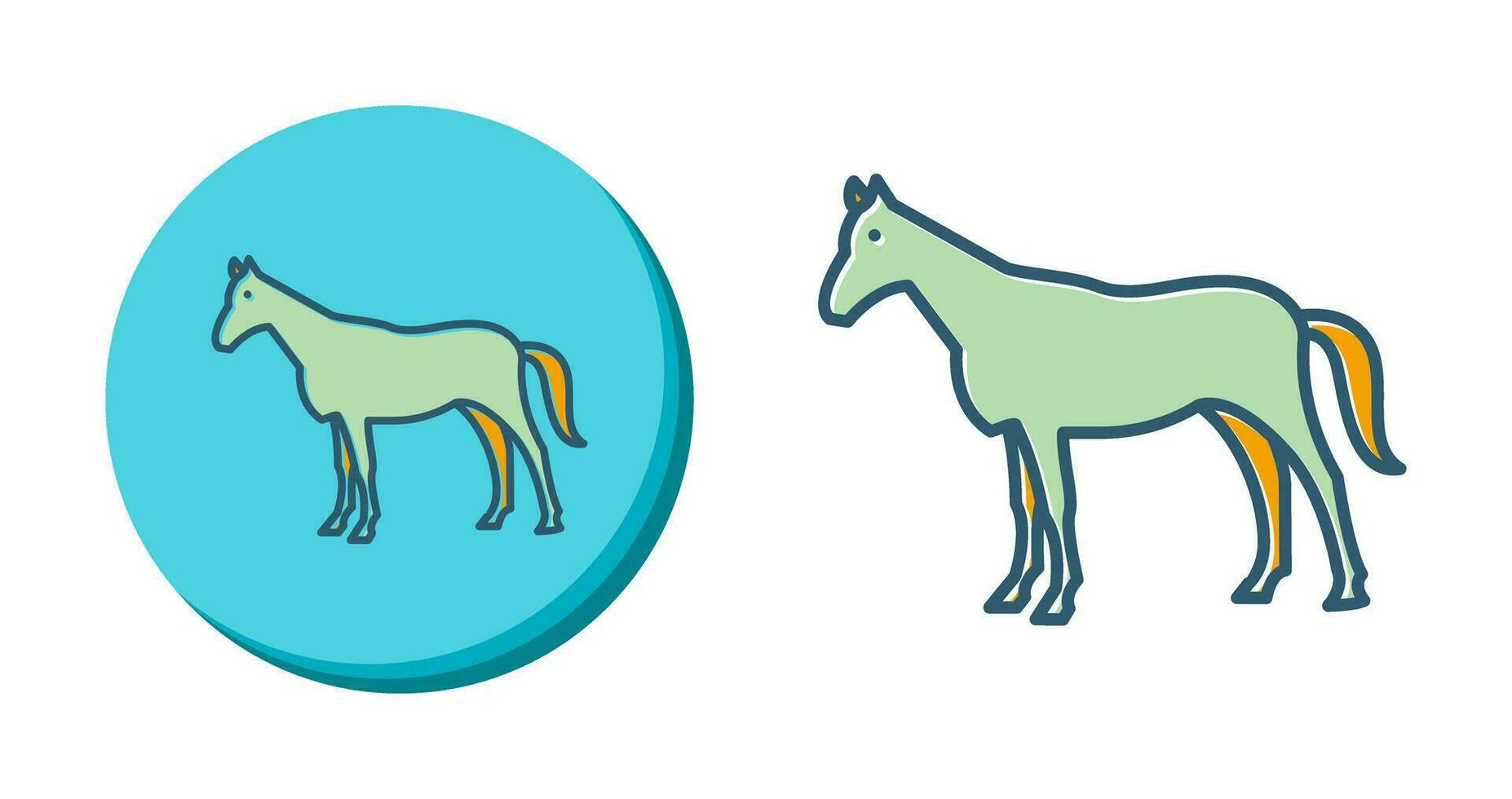 icono de vector de caballo