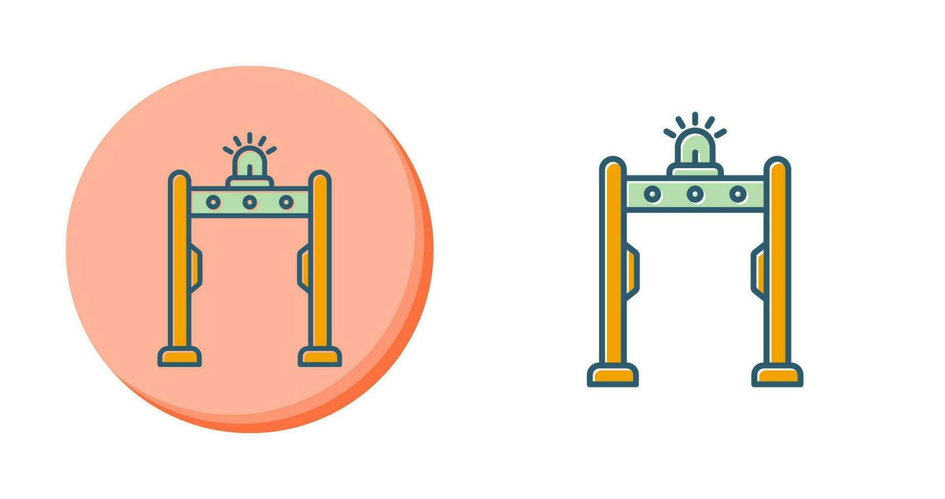 icono de vector de detector de metales