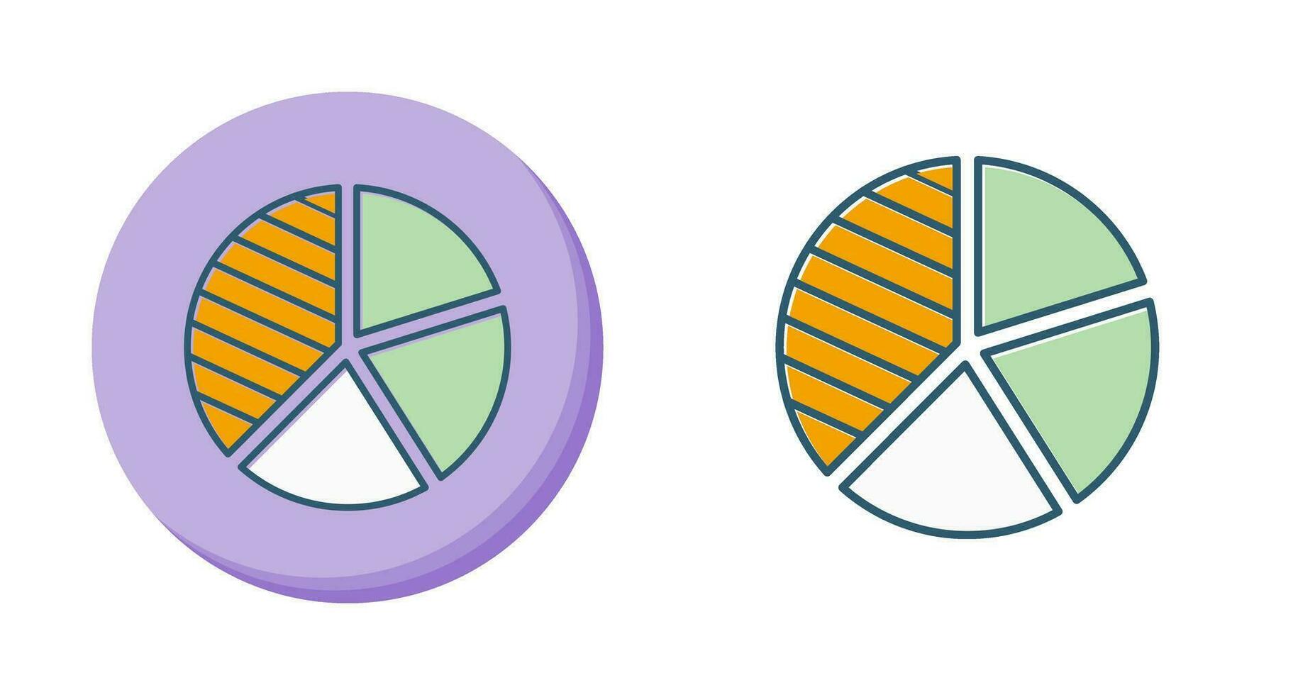 icono de vector de gráfico circular