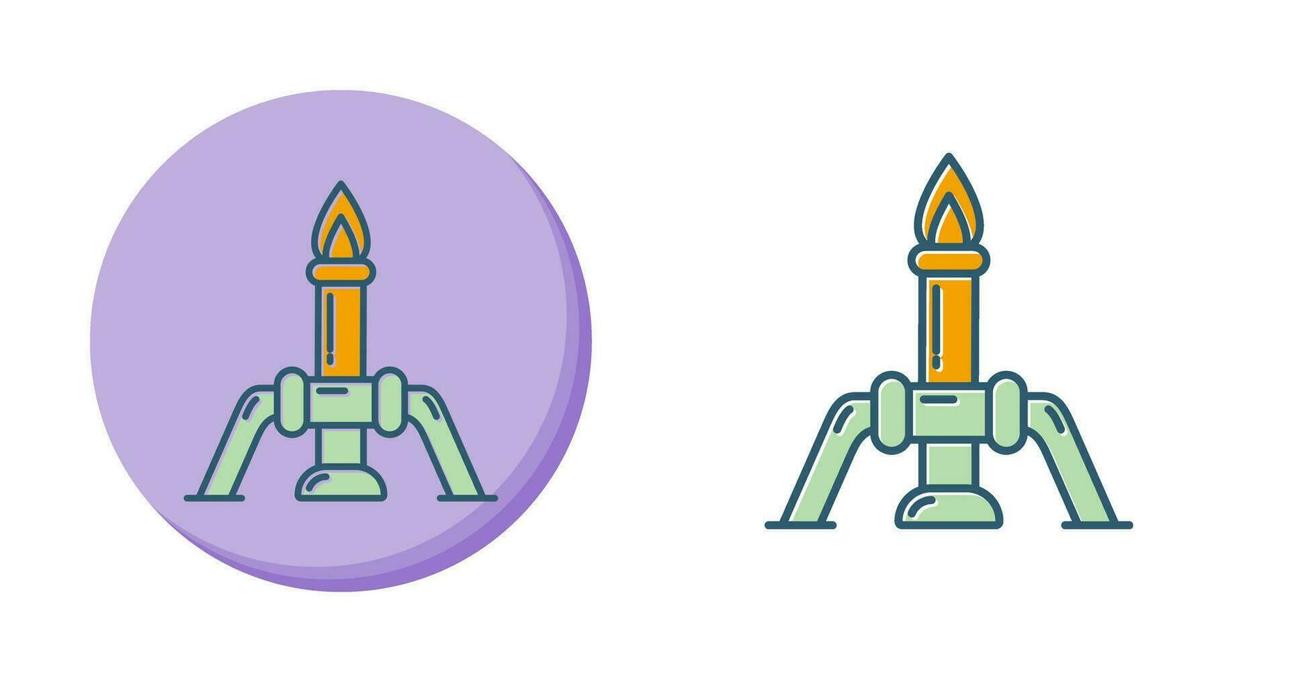 Chemistry Candles Vector Icon