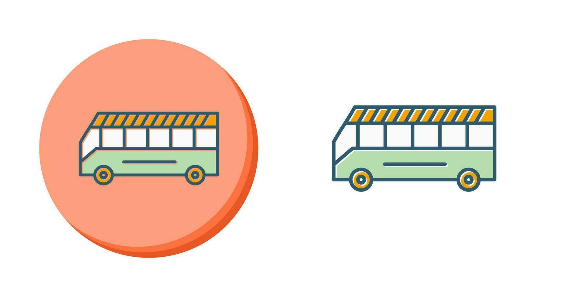 icono de vector de autobús escolar