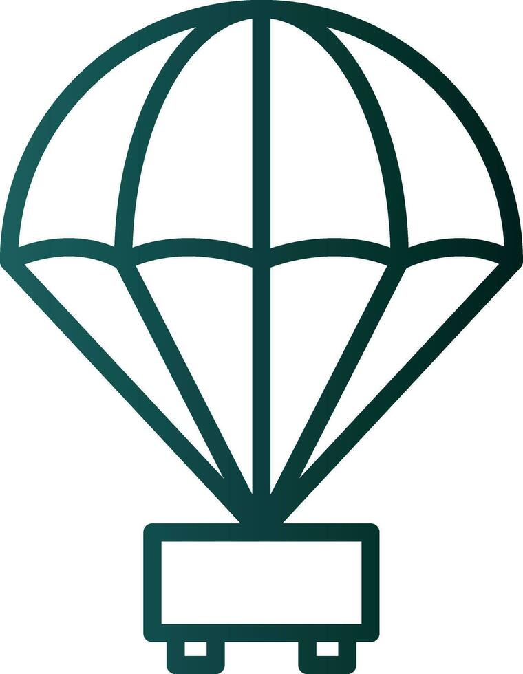 Parachute Vector Icon Design