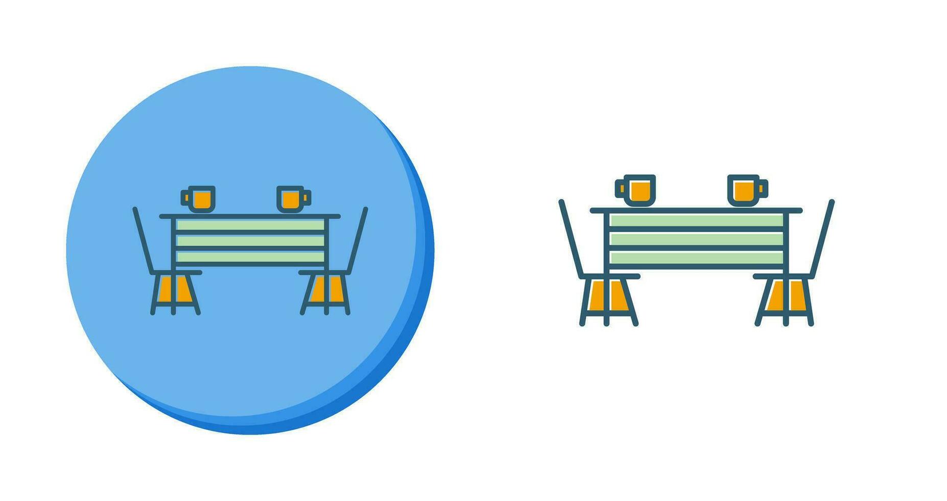 Dining Table Vector Icon