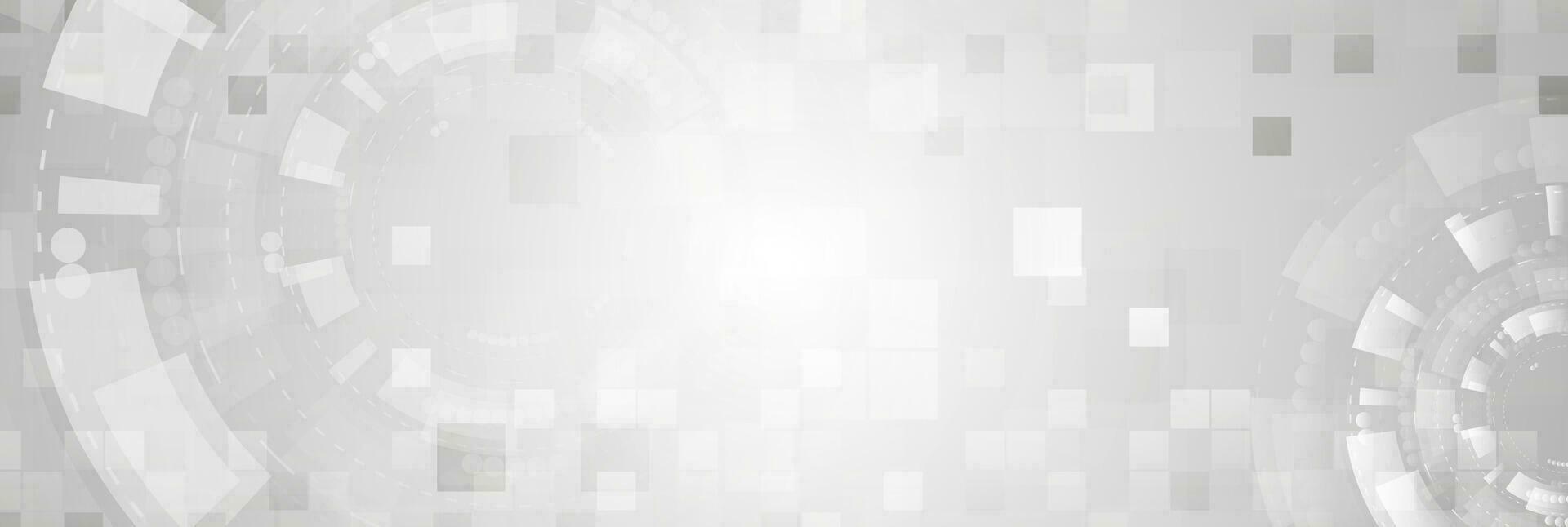 Abstract grey futuristic technology geometry background vector