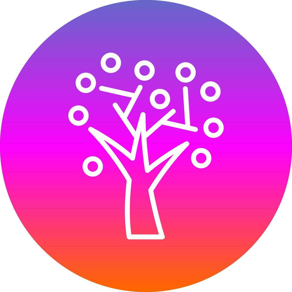 otoño árbol vector icono diseño