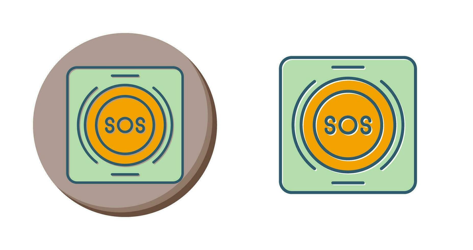 Emergency Button Vector Icon