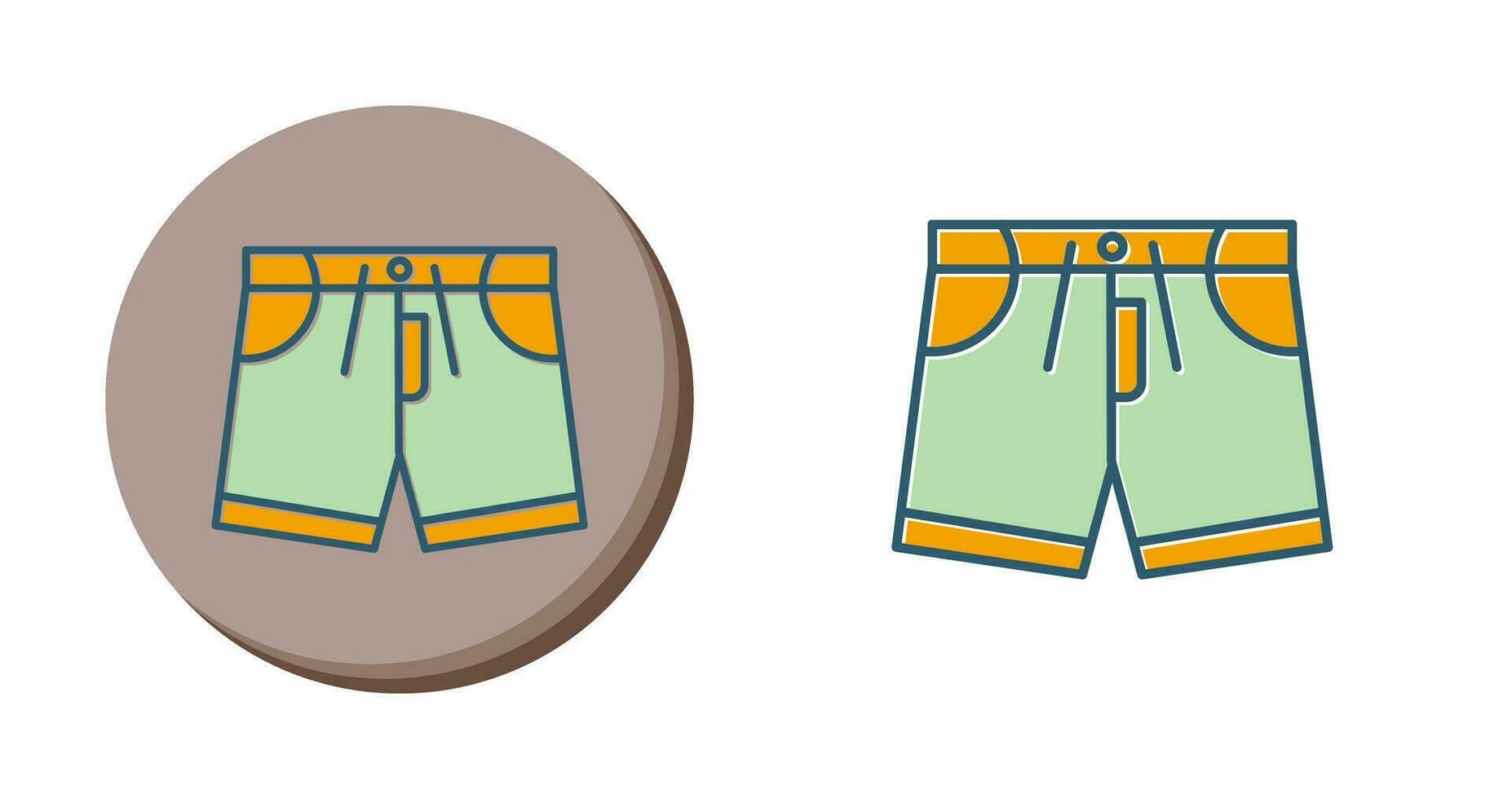 icono de vector de pantalones cortos