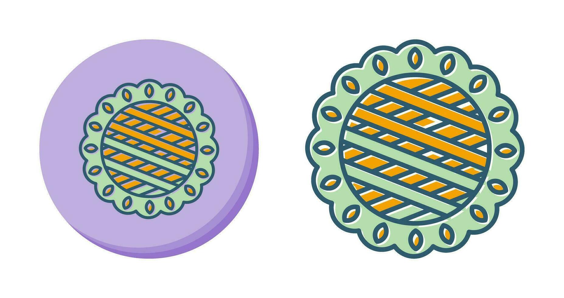 icono de vector de tarta de manzana