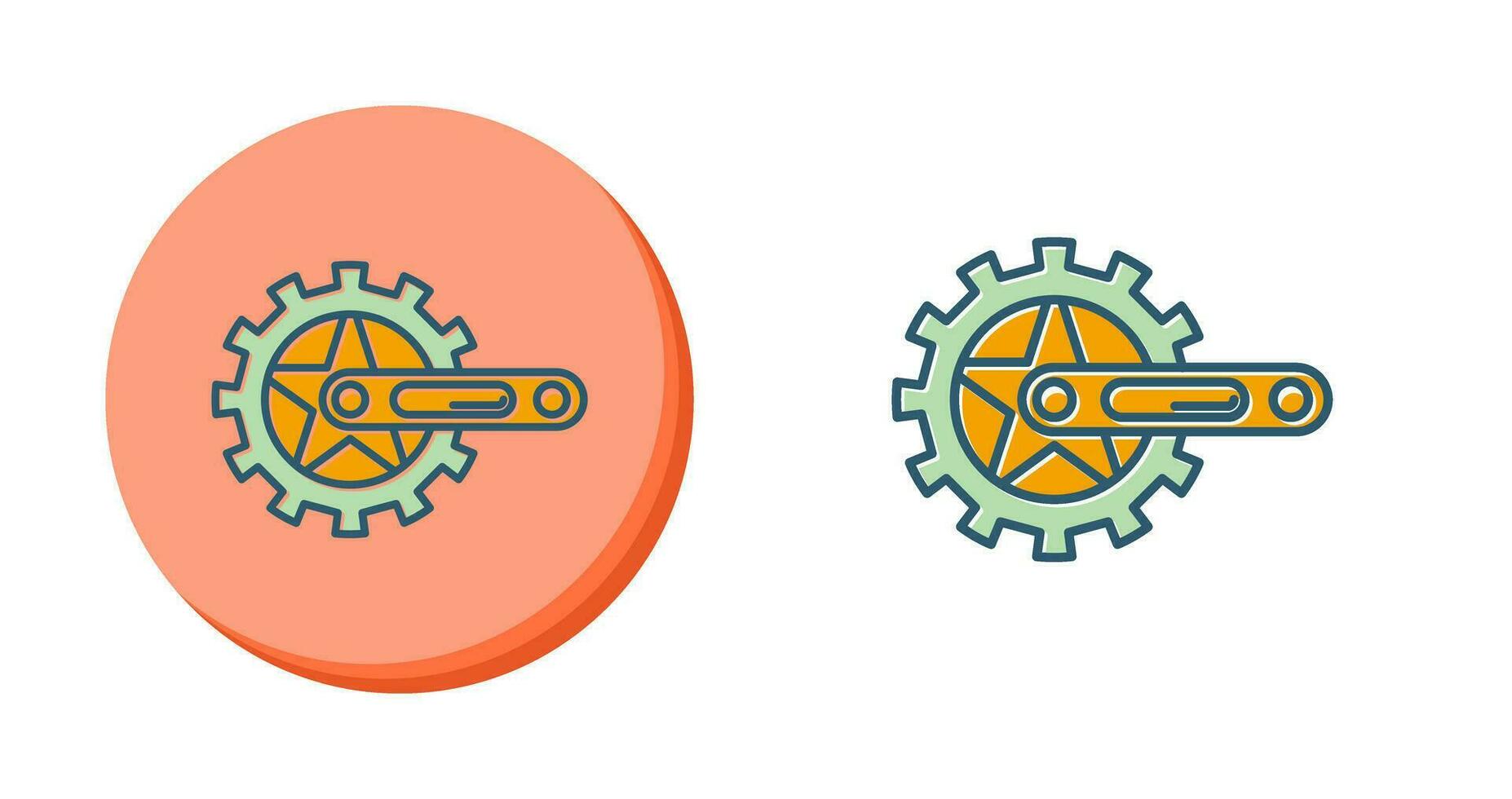 Crankset Vector Icon