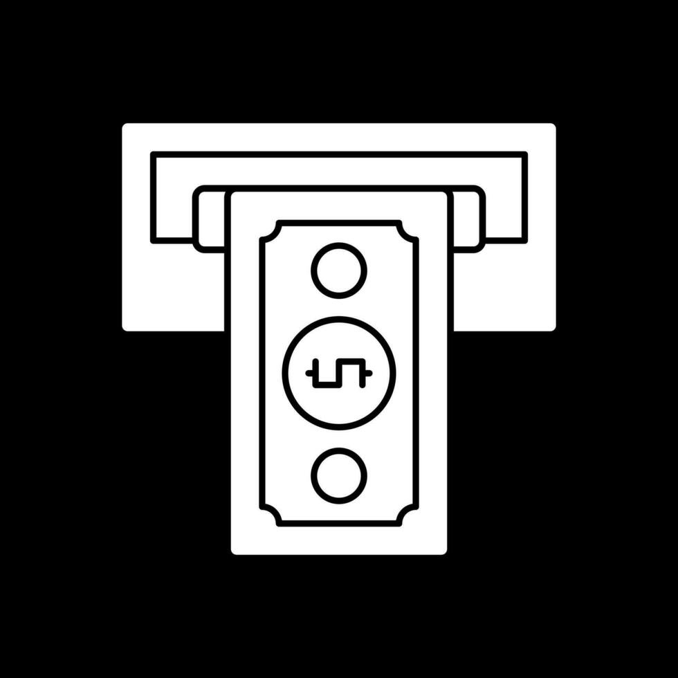 Cash withdrawal Vector Icon Design