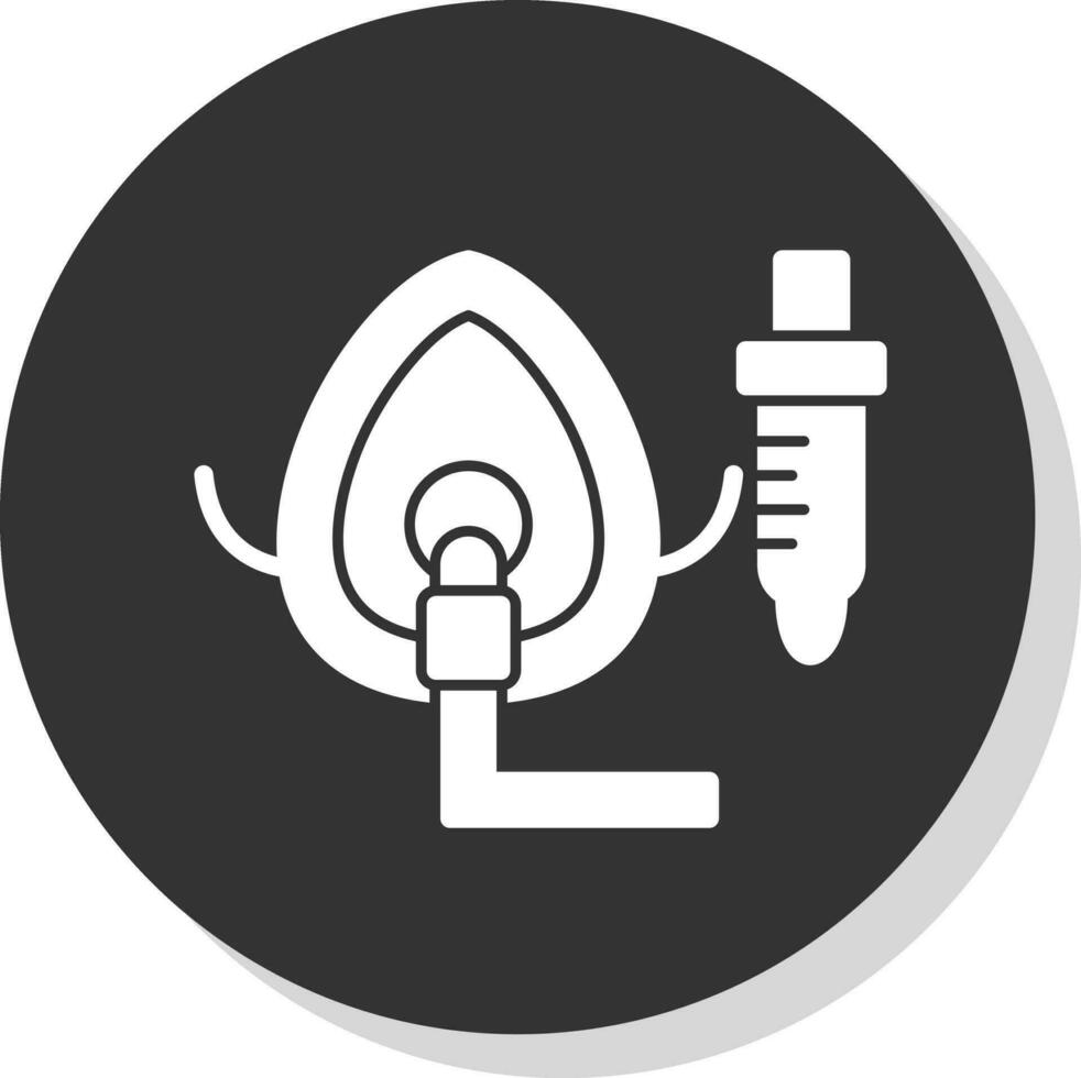 Oxygen Mask Vector Icon Design
