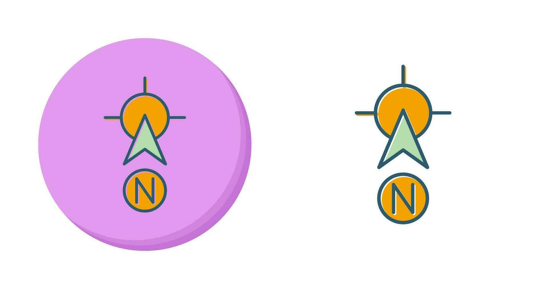 North Vector Icon